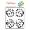 Free Printable Donut Colouring